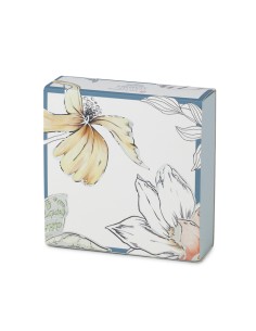 BOX CARTONCINO BLOOMS BLU 10X10X3CM