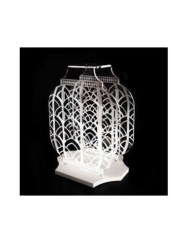 Vesta Home - Lanterna Atena Grande·avorio·36,5 X 26,5 X 53,5 H Th. Body 8 Mm Th. Base 15 Mm