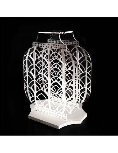 Vesta Home - Lanterna Atena Grande·avorio·36,5 X 26,5 X 53,5 H Th. Body 8 Mm Th. Base 15 Mm