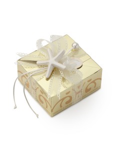 BOX CARAT GOLD 11X11X5,5CM STELLA MARINA