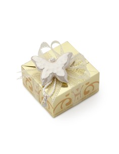 BOX CARAT GOLD 11X11X5,5CM FARF.BIANCA