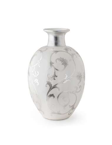 Vaso Anfora Resina Dia.42X65Cm(H) Bianco
