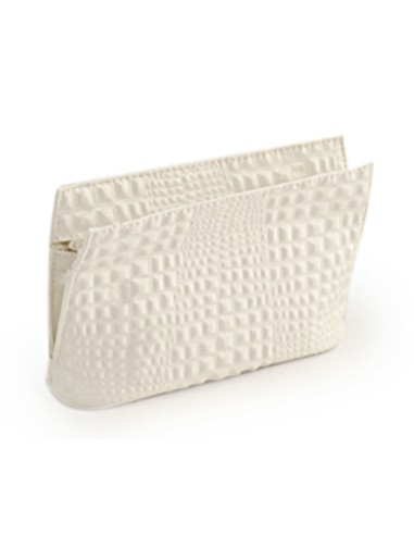 Trousse in ecopelle bianca