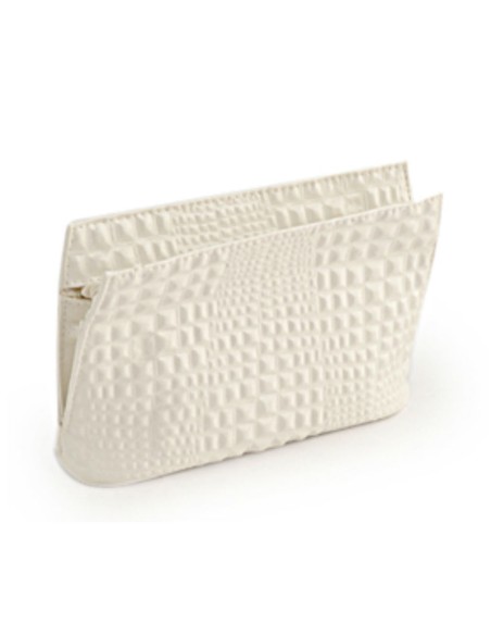 Trousse in ecopelle bianca
