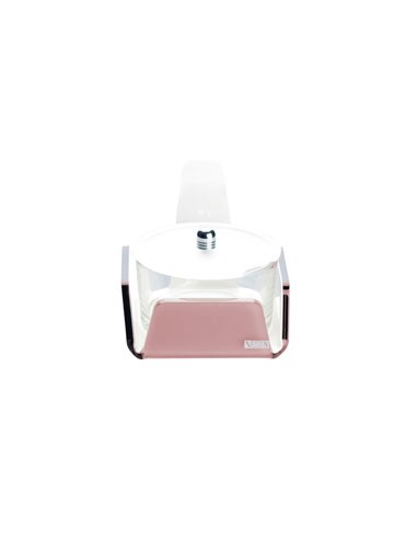 Vesta Home - Formaggera Tonda Like Water·rosa Cipria Monosatinato·10,5 X 10,5 X 10 H Th. 5 Mm