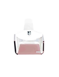 Vesta Home - Formaggera Tonda Like Water·rosa Cipria Monosatinato·10,5 X 10,5 X 10 H Th. 5 Mm