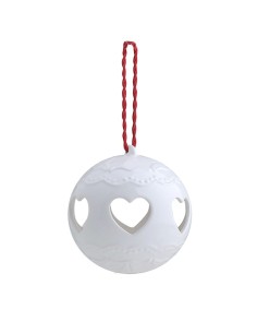 Sfera Porcellana Traforata Cuore 6Cm