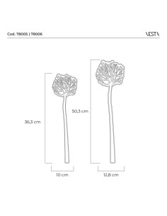 Vesta Home - Corallo Gorgonia Grande - Funny Ocean Kit 6 Pz·viola·12,8 X 50,3 H Th. 5 Mm 2
