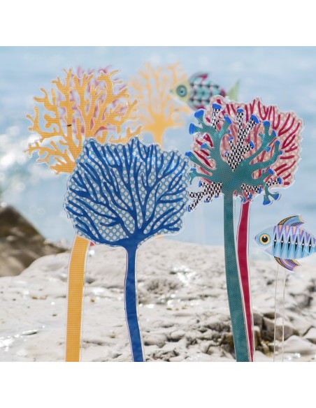 Vesta Home - Funny Ocean Set 6 Coralli Gorgonia Grandi Blu·blu·12,8 X 50,3 H Th. 5 Mm