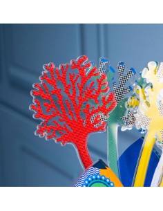 Vesta Home - Corallo del Mediterraneo Grande - Funny Ocean Kit 6 Pz·rosso·12,7 X 56,5 H Th. 5 Mm 2