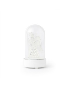 Angeli Legno Globo Vetro 9Cm C/Luce