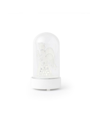 Angeli Legno Globo Vetro 9Cm C/Luce