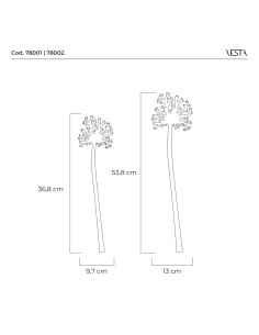 Vesta Home - Funny Ocean Set 6 Coralli Acropora Grandi Turchese·turchese·13 X 53,8 H Th. 5 Mm 2