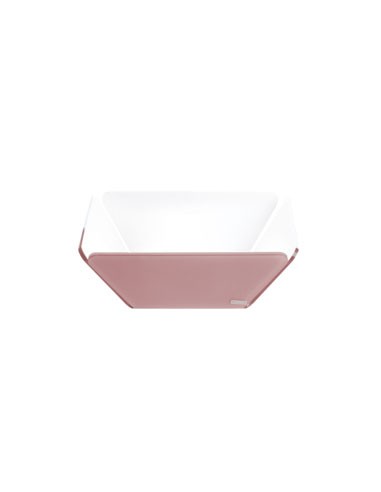 Vesta Home - Cestino Pane Like Water·rosa Cipria Monosatinato·21 X 21 X 7,5 H Th. 5 Mm
