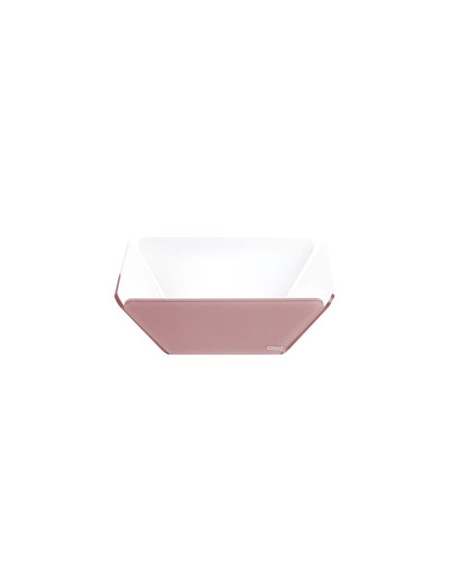 Vesta Home - Cestino Pane Like Water·rosa Cipria Monosatinato·21 X 21 X 7,5 H Th. 5 Mm