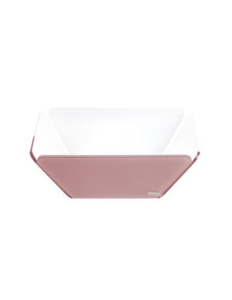 Vesta Home - Cestino Pane Like Water·rosa Cipria Monosatinato·21 X 21 X 7,5 H Th. 5 Mm