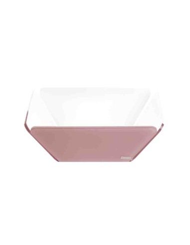 Vesta Home - Cestino Pane Like Water·rosa Cipria Monosatinato·21 X 21 X 7,5 H Th. 5 Mm