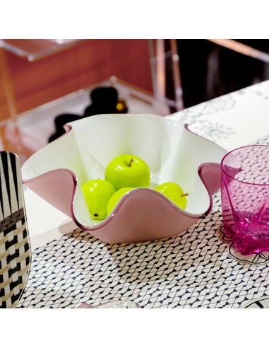 Vesta Home - Centrotavola Piccolo Soft·rosa Cipria Monosatinato·ø22 X 10 H Th. 5 Mm