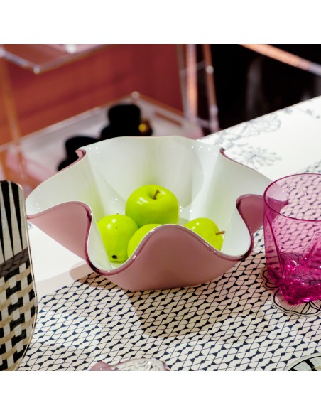 Vesta Home - Centrotavola Piccolo Soft·rosa Cipria Monosatinato·ø22 X 10 H Th. 5 Mm