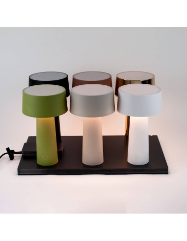 Vesta Home - Multibase di Ricarica Wireless Lampada Mush/atena·nero·50 X 30