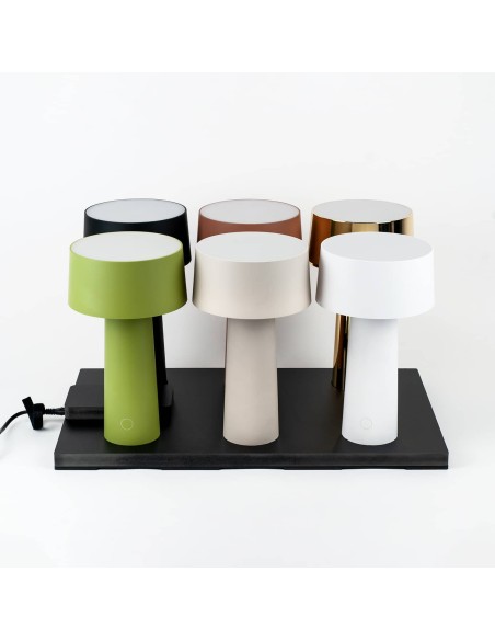Vesta Home - Multibase di Ricarica Wireless Lampada Mush/atena·nero·50 X 30