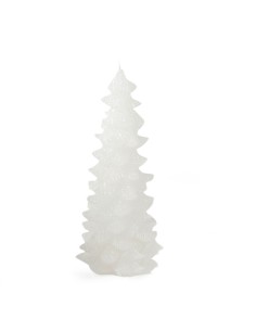 Candela Albero Bianco 19Cm Glitter Iride