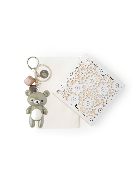 Box Portachiavi Orsetto Grigio 12Cm