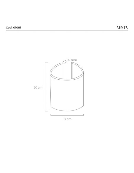 Vesta Home - Wave Piccola·rame·ø17 X 20 H Th. 10 Mm