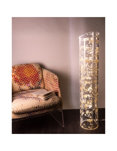 Vesta Home - Lampada da Terra Wave Oro·oro·ø25 X 120 H Sp. 10 Mm