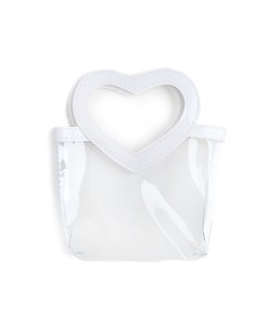 Borsetta in ecopelle con manici Cuore