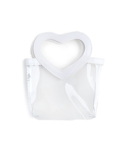 Borsetta in ecopelle con manici Cuore