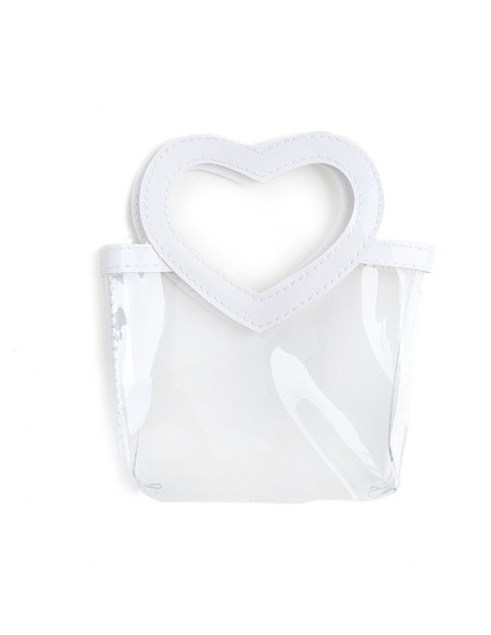Borsetta in ecopelle con manici Cuore