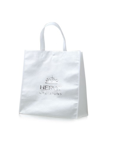 BORSA PVC BIANCA HERVIT 40+19X40CM(H)
