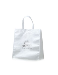BORSA PVC BIANCA HERVIT 30+15X30CM(H)