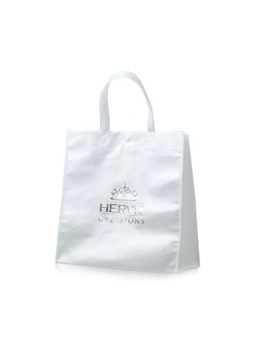 BORSA PVC BIANCA HERVIT 30+15X30CM(H)