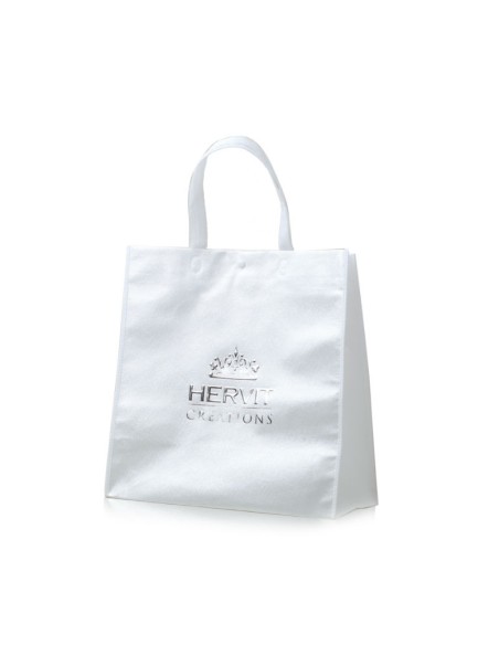 BORSA PVC BIANCA HERVIT 30+15X30CM(H)