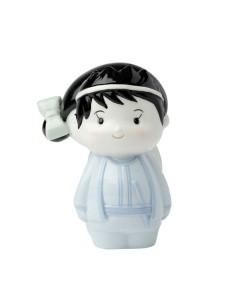 Hervit Royal Class - Bimbo Samurai Porcellana 12 cm Azzurro