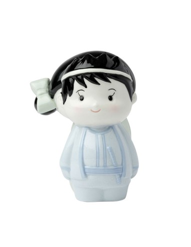 Hervit Royal Class - Bimbo Samurai Porcellana 12 cm Azzurro