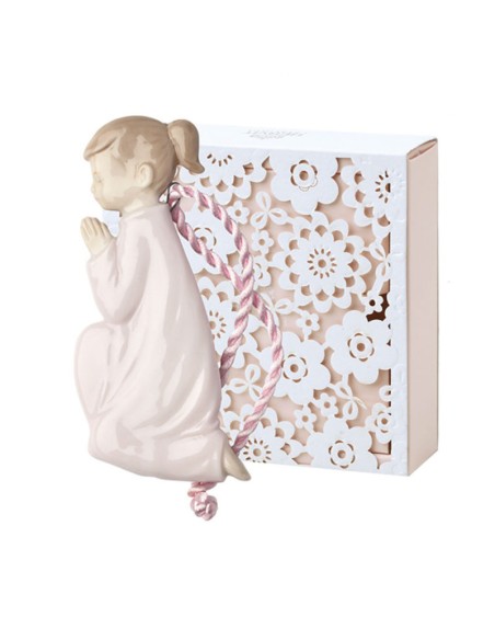 Hervit Royal Class - Bimba Preghiera Porcellana Rosa App.10 cm