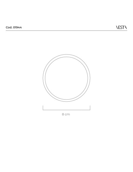 Vesta Home - Base Wireless Lampada Mush/atena·bianco·ø8