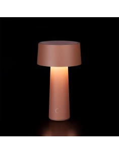 Vesta Home - Lampada da Tavolo Wireless Mush·rosa Cipria·ø14 X 26 H 2