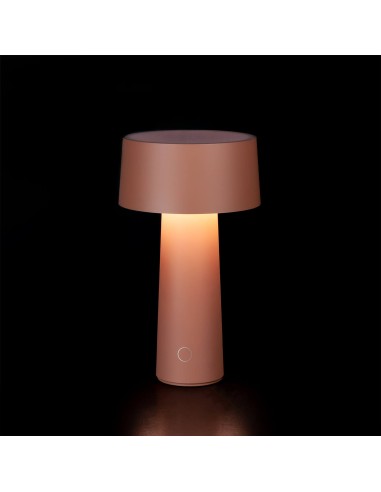 Vesta Home - Lampada da Tavolo Wireless Mush·rosa Cipria·ø14 X 26 H