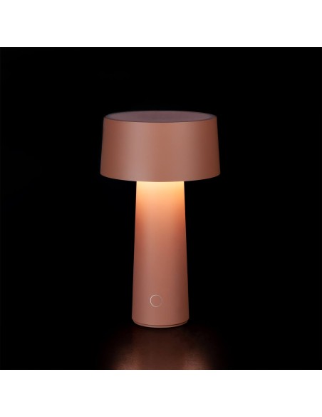 Vesta Home - Lampada da Tavolo Wireless Mush·rosa Cipria·ø14 X 26 H