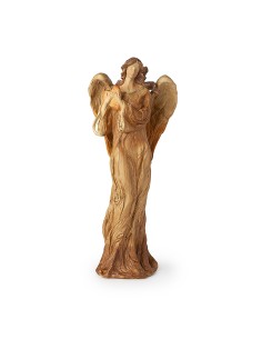 Angelo Resina Marrone 44Cm Effetto legno