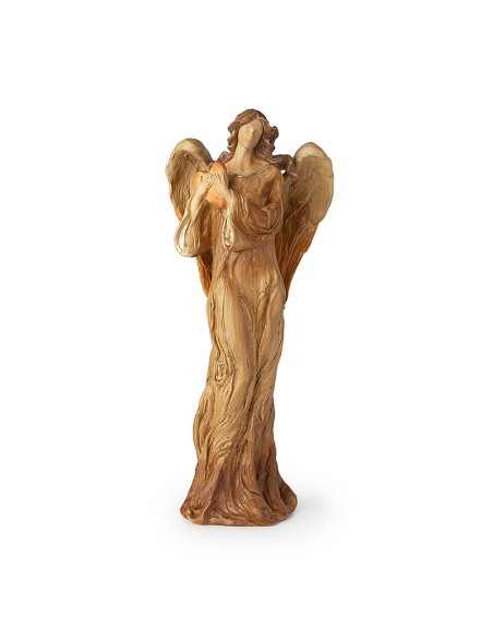 Angelo Resina Marrone 44Cm Effetto legno