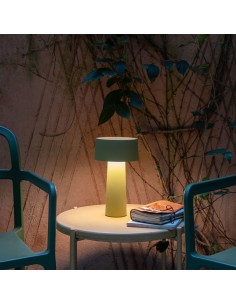 Vesta Home - Lampada da Tavolo Wireless Mush·verde·ø14 X 26 H 2