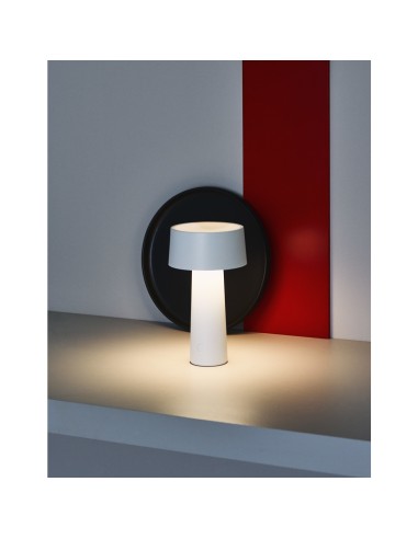 Vesta Home - Lampada da Tavolo Wireless Mush·bianco·ø14 X 26 H