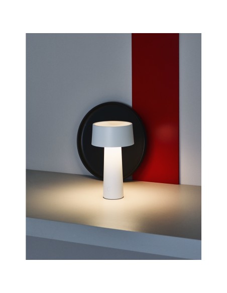 Vesta Home - Lampada da Tavolo Wireless Mush·bianco·ø14 X 26 H