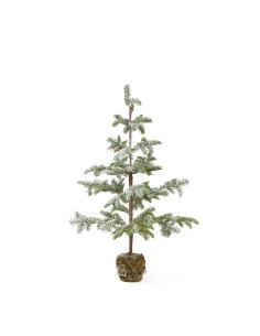 Albero Sintetico Verde Nevicato 85Cm