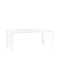 Vesta Home - Tavolino Rettangolare Crystal·trasparente·83 X 50 X 36,5 H Th. 15 Mm
